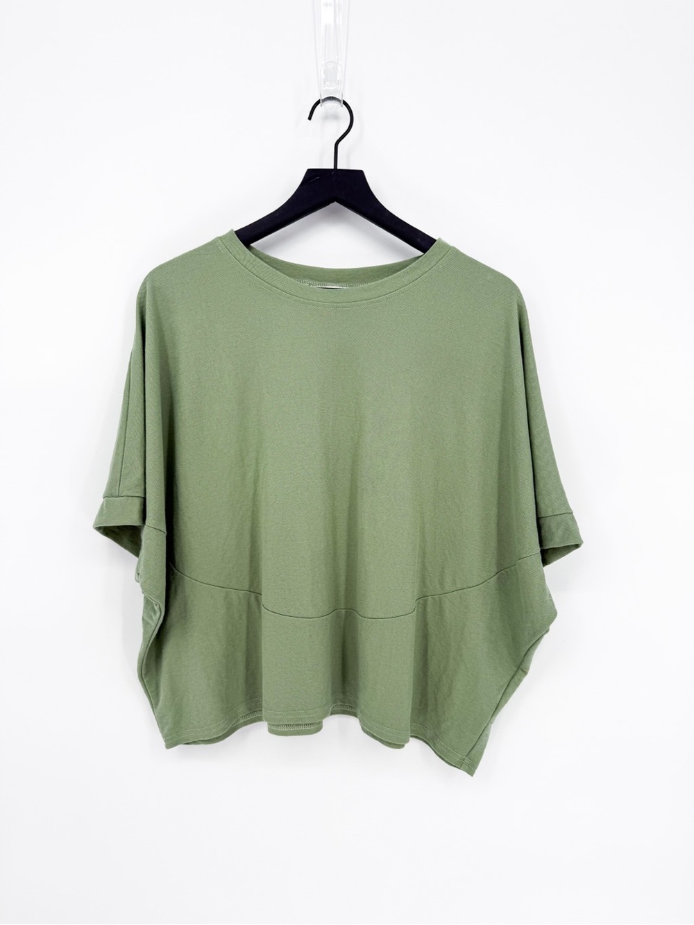 Pinch Green Boxy Slouchy Short Sleeve Top Large